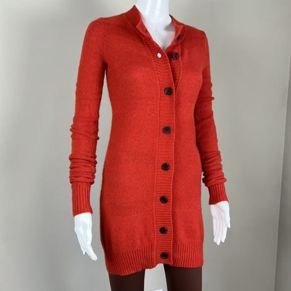 Vera Wang Lavender Label Red Cardigan - Picture 2 of 6